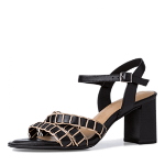 Sandale dama elegante, piele naturala, 28337/28, negru