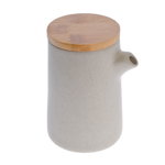 Recipient ceramic cu capac bambus 280 ml, 0