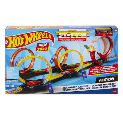 Action pista buclelor duble, Hot Wheels