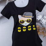 Tricou Dama "COOL CAT" 1831 Negru | Fashion, Fashion