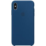 Husa de protectie Apple pentru iPhone XS, Silicon, Blue Horizon