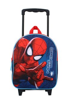 Troller poliester, Spider Man, 3D, bleumarin, 26 x 32 x 11 cm, Disney
