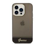 Protectie Spate Guess Camera Outline Translucent pentru Apple iPhone 14 Pro (Negru)