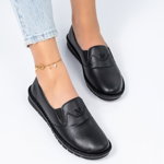 Pantofi Casual, culoare Negru, material Piele ecologica - cod: P11559, Gloss