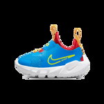 Nike, Pantofi sport slip-on cu insertii de piele Flex Runner 2, Rosu, Albastru royal, Verde lime, 25 EU