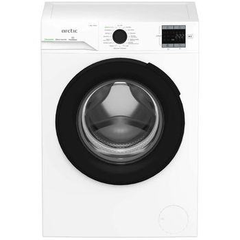 Masina de spalat rufe frontala Arctic APLM2WFSU28411W, 8 kg, 1400 RPM, Improspatare cu abur, Display LCD, Alb, Clasa A