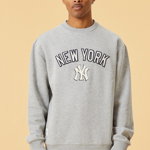 New Era Bluză New York Yankees Heritage 12893150 Gri Oversize, New Era