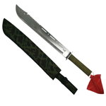 Sabie de vanatoare, Samurai Blade, maner textil, 67 cm, teaca cadou, IdeallStore