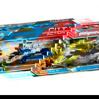 Playmobil - Avionul Politiei Si Hot Cu Drona, Playmobil