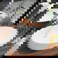 vidaXL Chiuveta de baie din ceramica rotunda 41 5 x 13 5 cm alb