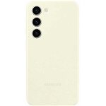 Samsung Husa telefon SAMSUNG Silicone Case pentru Galaxy S23, EF-PS911TUEGWW, Cream