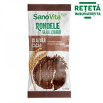 Rondele din grau cu glazura de cacao Sanovita 66g