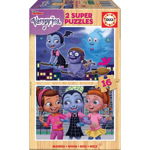 Puzzle din lemn Educa - Vampirina, 2x16 piese (18080), Educa