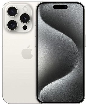 Telefon mobil iPhone 15 Pro Max 256GB Titanium White, Apple