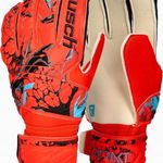 Reusch Rękawice bramkarskie Reusch Attrakt Solid biao-zielono-czarne 5370515 1131 10,5, Reusch