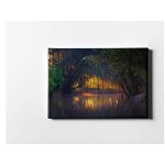 Tablou Casberg, Tree And Lake, canvas din bumbac, 40x60 cm - CASBERG, Multicolor, CASBERG