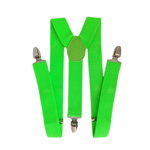 Bretele Elastice Reglabile Unisex, Uni, Latime 3.5cm, Verde Neon, 