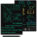 Tableta LCD pentru scris si desenat, Multicolor, 11.5 inch, Negru, Xkids