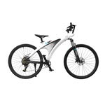 Bicicleta electrica iSEN Q5 Alba, 650W, Roata 27.5  , 9 viteze Shimano, Rulare full electric sau asistata, 45km h, Baterie detasabila, IPX4