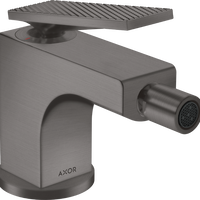 Baterie bideu Axor Citterio cu levier rhombic  ventil pop-up  brushed black, Axor