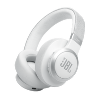 Casti audio wireless over-ear JBL LIVE 770NC, True Adaptive NC, Bluetooth, Multi-Point, Alb, JBL