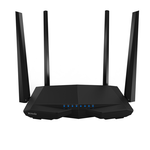 Router Wireless Tenda AC6, Dual Band, 1200 Mbps, 4 Antene externe (Negru), Tenda