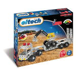 Set de Constructie Eitech Camion cu Remorca si Excavator