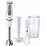 Mixer vertical Braun MQ5007WH Puree, 750W, 0.6l (Alb-Gri)