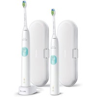 Set 2 Periute electrice de dinti Philips Sonicare ProtectiveClean 4300 HX6807/35 62000 miscari/minut Senzor de presiune integrat 1 mod de