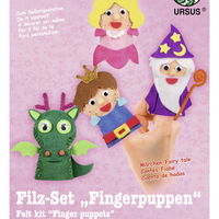 Set pentru crearea a 4 marionete pentru degete - Personaje din povești, edituradiana.ro