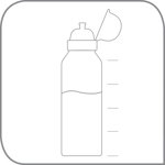 Sticla apa pentru copii, Tefal, Tritan, Monster, 0.4 L, plastic, Tefal