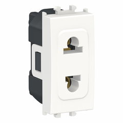 Priza simpla Schneider Electric Easy Styl LMR5510001, incastrata, modulara - 1, alb