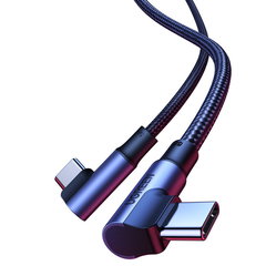 Cablu Date si Incarcare UGREEN USB-C - USB-C  US335 Angled, 100W, 2m, Negru