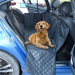 vidaXL Husă scaun auto pentru câini, negru, 137x46x50 cm, vidaXL