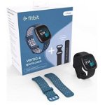 Bratara Fitness Tracker Versa 4 GPS NFC Bluetooth Waterproof 2 Curele Incluse Negru, Fitbit