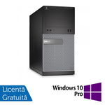 Desktop Refurbished Calculator DELL Optiplex 3020 Tower, Intel Core i3-4130 3.40GHz, 4GB DDR3, 500GB SATA, DVD-RW + Windows 10 Pro