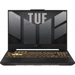 Laptop Gaming ASUS TUF F15 FX507ZC4 cu procesor Intel® Core™ i5-12500H pana la 4.50 GHz, 15.6", Full HD, 144Hz, 16GB DDR4, 512GB SSD, NVIDIA® GeForce RTX™ 3050 4GB GDDR6 TGP 95W, No OS, Mecha Gray