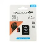Card de Memorie Team Group 64GB Micro SDHC/SDXC UHS-I + Adaptor SD, Team Group