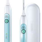 Pachet Philips Sonicare HealthyWhite HX6732/37, 2 periute de dinti electrice, 2 programe,2 capete de periere, Numar de miscari/minut 62000, Alb/Verde