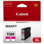 Cartus cerneala Canon PGI1500XLM, magenta, Dual Resistant High Density, capacitate 12ml / 1020 pagini, pentru Canon Maxify MB2350, MB2050., Canon