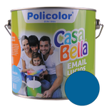 Vopsea alchidica/email Casabella Policolor, pentru lemn/metal, interior/exterior, albastru inchis RAL 5017, 2.5 l, Casabella