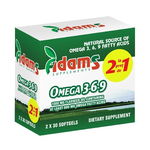 ADAMS SUPPLEMENTS OMEGA 3-6-9 ULEI DE SEMINTE PACHET 1+1 GRATIS