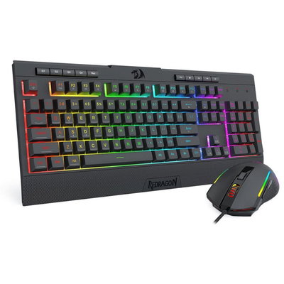 Kit gaming Redragon S151 Gaming Essentials RGB Black
