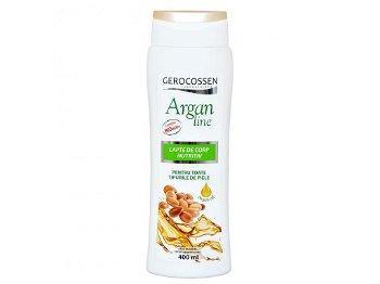 Lapte de corp nutritiv Argan Line, 400 ml, Gerocossen