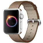 Curea iUni compatibila cu Apple Watch 1/2/3/4/5/6/7, 40mm, Nylon, Woven Strap, Brown, iUni