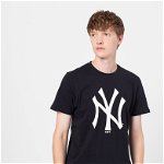 New Era, Tricou cu imprimeu New York Yankees, bleumarin inchis, alb, XL
