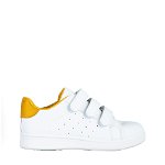 Pantofi sport copii Lamy albi cu galben, Kalapod