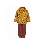Red Fox 80 - Set jacheta+pantaloni impermeabil cu fleece, pentru vreme rece, ploaie si vant - CeLaVi