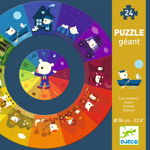 Puzzle circular Djeco, culori, Djeco