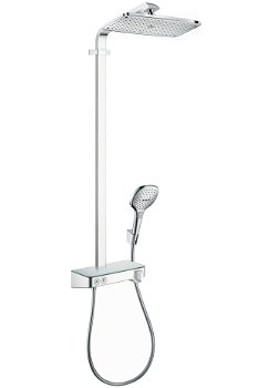 Showerpipe Hansgrohe Raindance Select E360 ShowerTablet crom, Ecosmart 9L/min